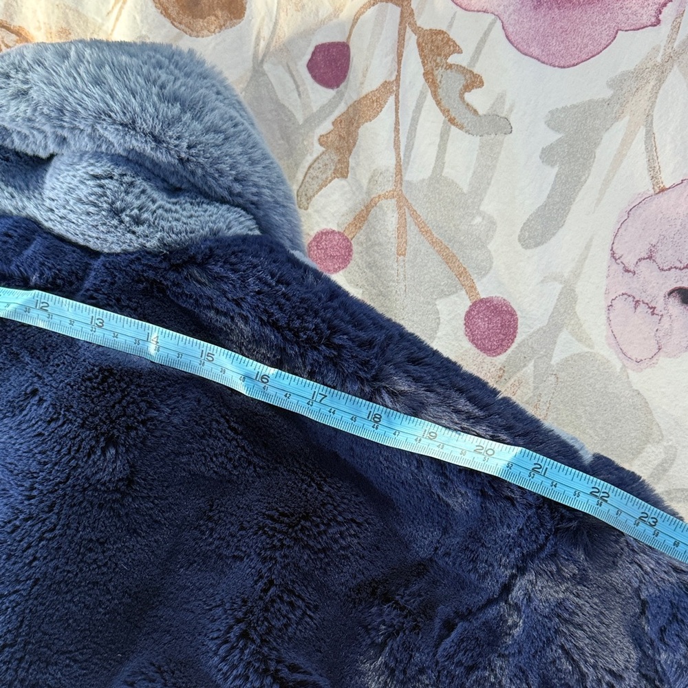 Heurueh Colorblock Faux Fur Coat - Picture 11 of 11